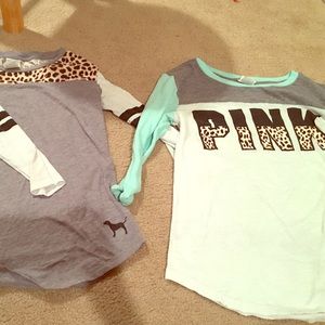 Two Victoria Secret Pink tops