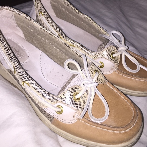 Sparkly angelfish Sperrys no TAGS, worn once OFFER