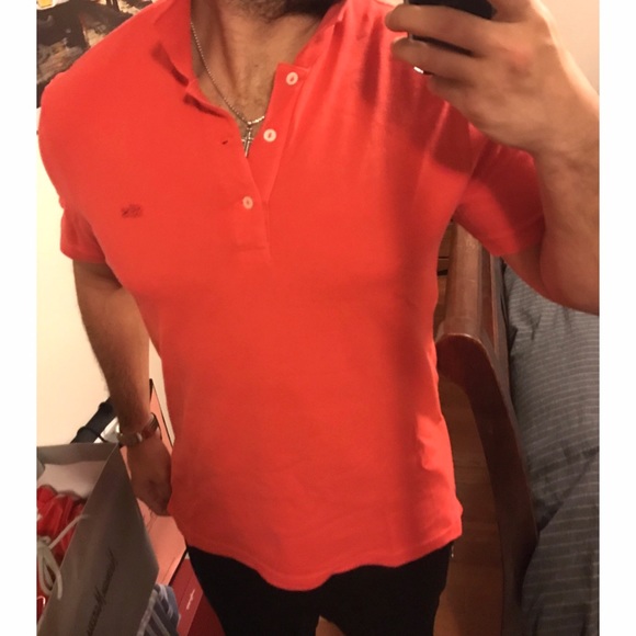 🔻LOWEST Lacoste Vintage Washed Coral  Polo