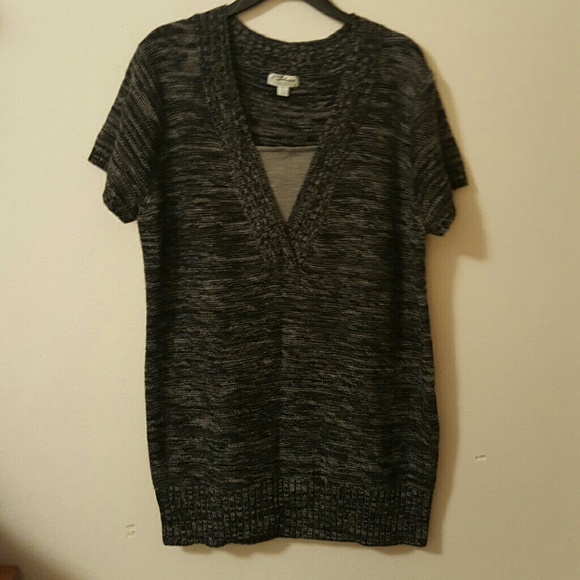 Adorable short sleeve v-neck sweater. Size 2X