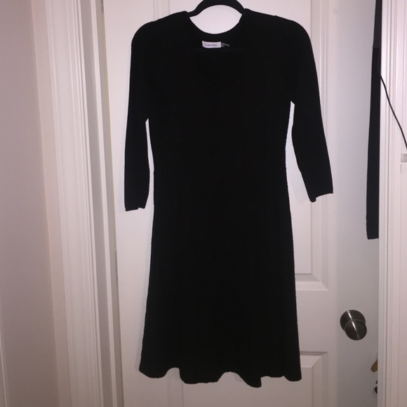 Calvin Klein black sweater dress