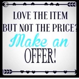 Reasonable offers are welcomed & considered