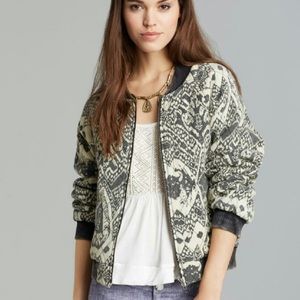 Quilted free People bomber jacket sz small