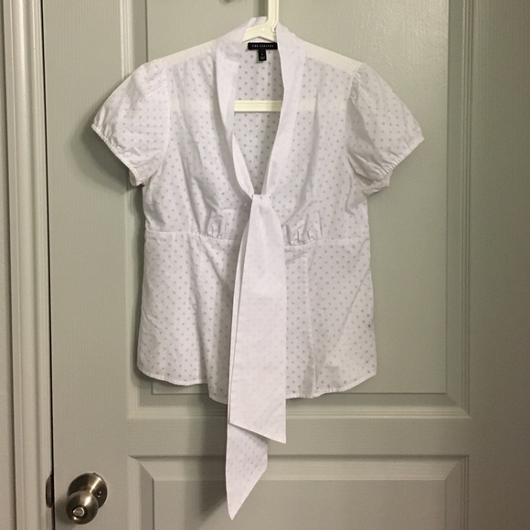 White button-down