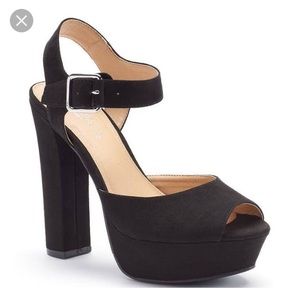 Candie's Platform High Heel Sandals