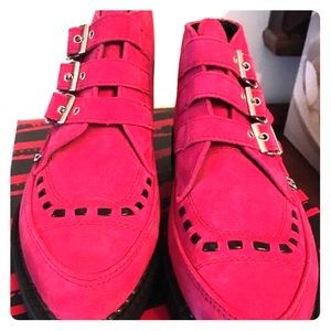 T.U.K hot pink creepers!