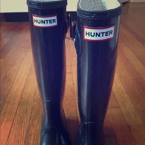 Hunter Women's Original Tall black rain boots