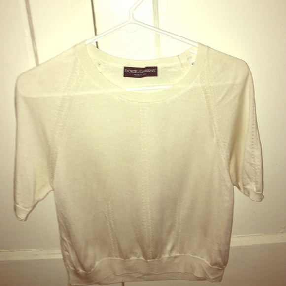 Dolce & Gabbana Silk knit Crop Top