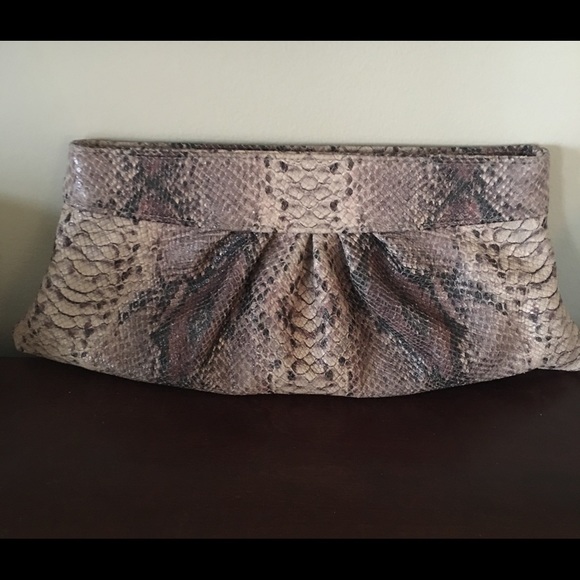 Lauren Merkin Python Envelope clutch NWT