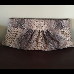 Lauren Merkin Python Envelope clutch NWT