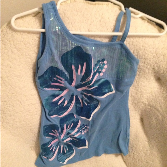 Floral Sequin Tank Top