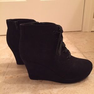 Suede booties