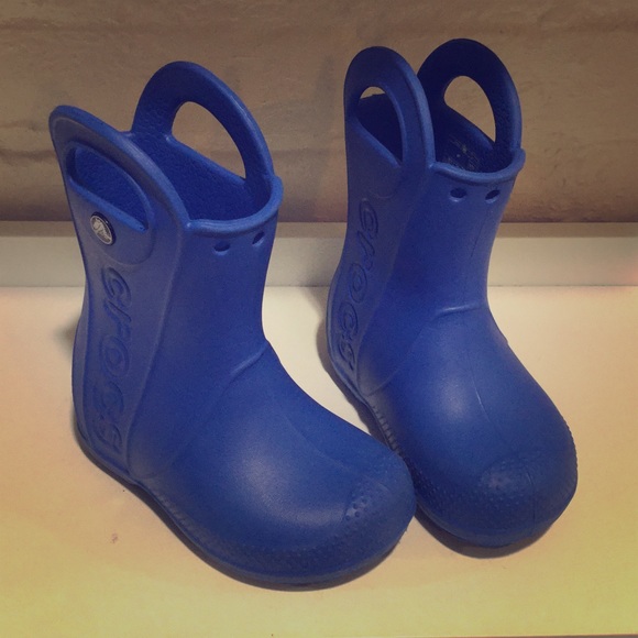 Toddler croc rain boots
