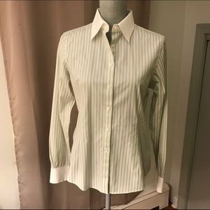 Brooks Brothers tailored French cuff blouse NWOT