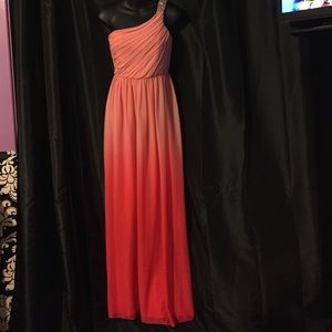 Pink Ombre Prom Dress