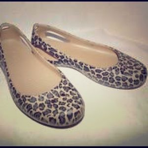 Cheetah print slip on crocs