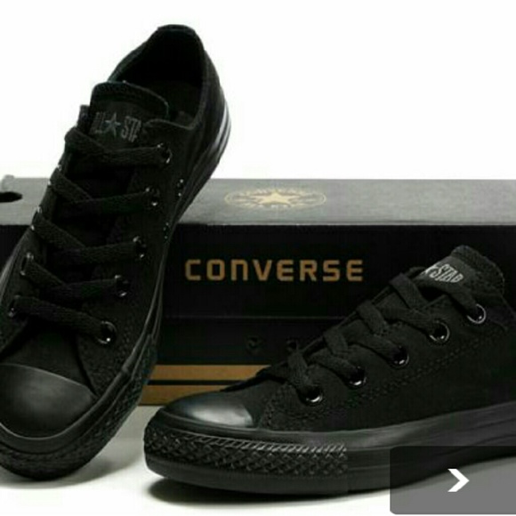 Black On Black Monochrome Converse