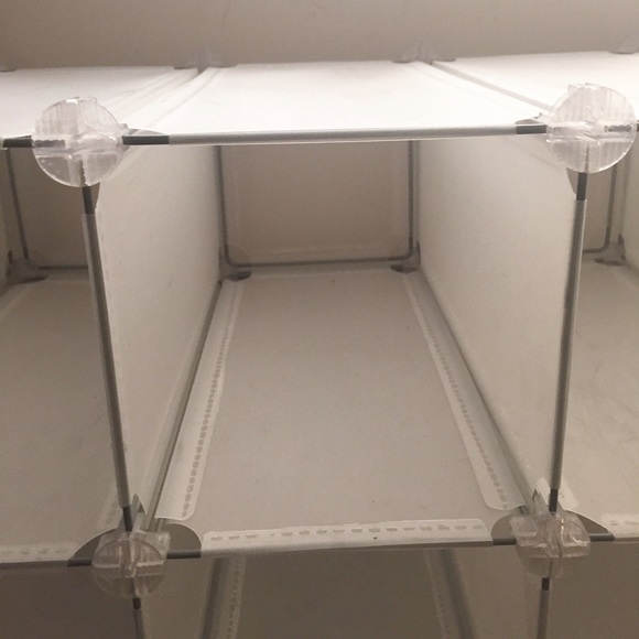 28-compartment shoe rack finish: clear white - Picture 2 of 3