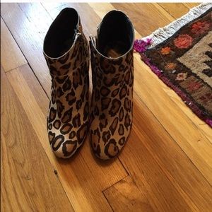 Sam Edelman leopard booties