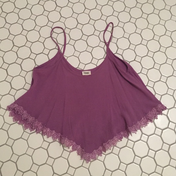 Purple crop top