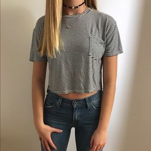 stripped pocket tee