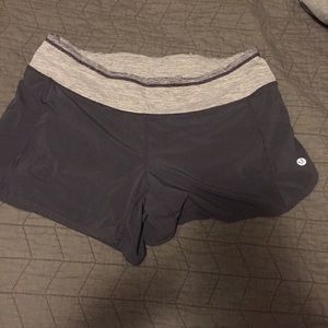 Gray Lululemon Speed Shorts