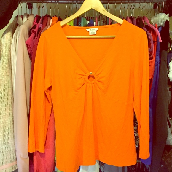 NWOT Michael by Michael Kors V-Neck Blouse,  Lg