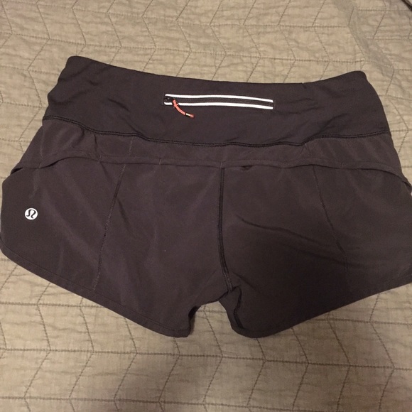 Lululemon Black Speed Shorts