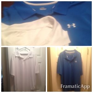 2 XXL polo/golf shirts. Under armor & tommy armour