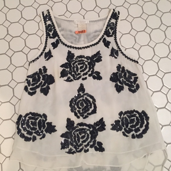 Floral sequin top!