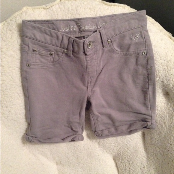 Grey Slim Cut Shorts
