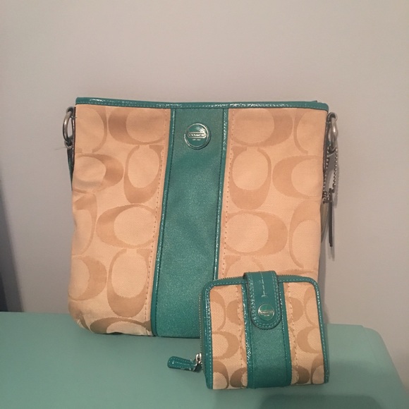 Coach crossbody with matching wallet