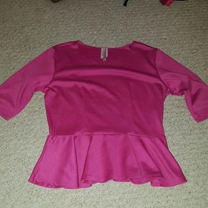 NWOT Peplum Top