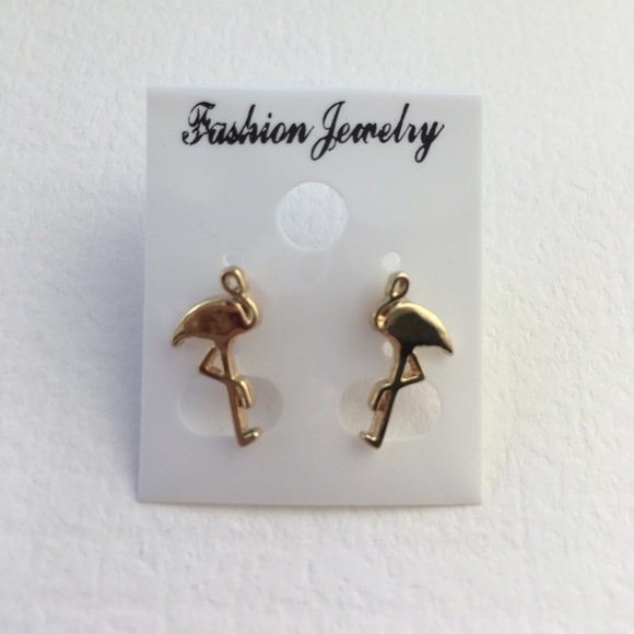 Flamingo Necklace Delicate Spring Tropical - Picture 4 of 4