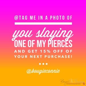 Get 15% off a single item (see below) 💫💫💫