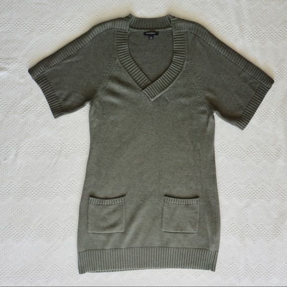 Banana Republic green sweater dress