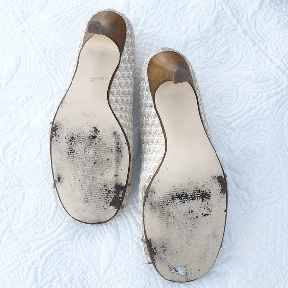 Steve Madden tweed heels with Rhinestone and Pearl - Picture 4 of 4