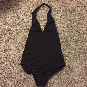 Black American Apparel halter bodysuit