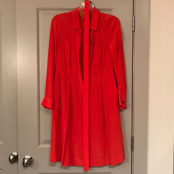 Jcrew Silk Shirt Dress