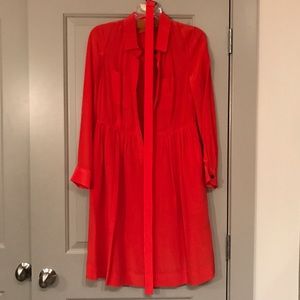 Jcrew Silk Shirt Dress