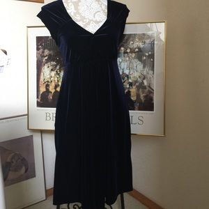 Velvet Royal Blue Dress.  Sz M