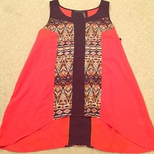 Swingy nylon high low tankbt THML