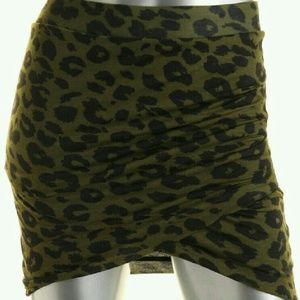 Zara leopard print mini skirt
