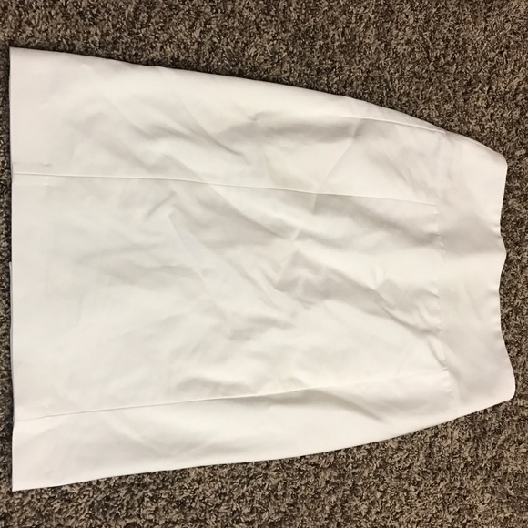 White Knee High Skirt