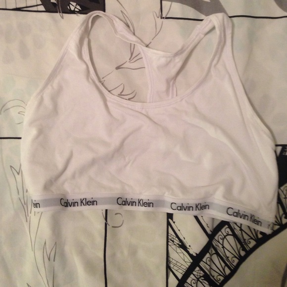 White Calvin Klein brallete