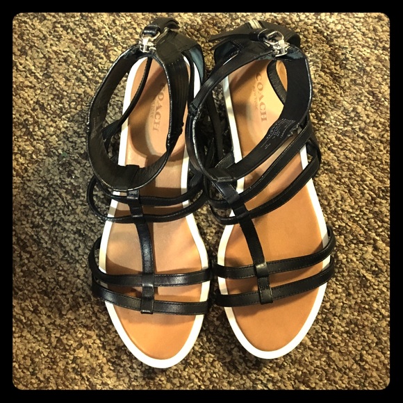 Brand new NEVER WORN!! Coach sandals size 7.!!