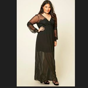 Plus Size Lace Maxi Dress - 0X - NWT -