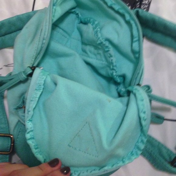 Blue mini backpack - Picture 2 of 3