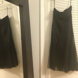 White House Black Market Strapless Black. Size 8.