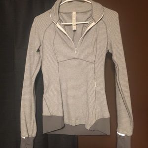 Gray Lulu half zip